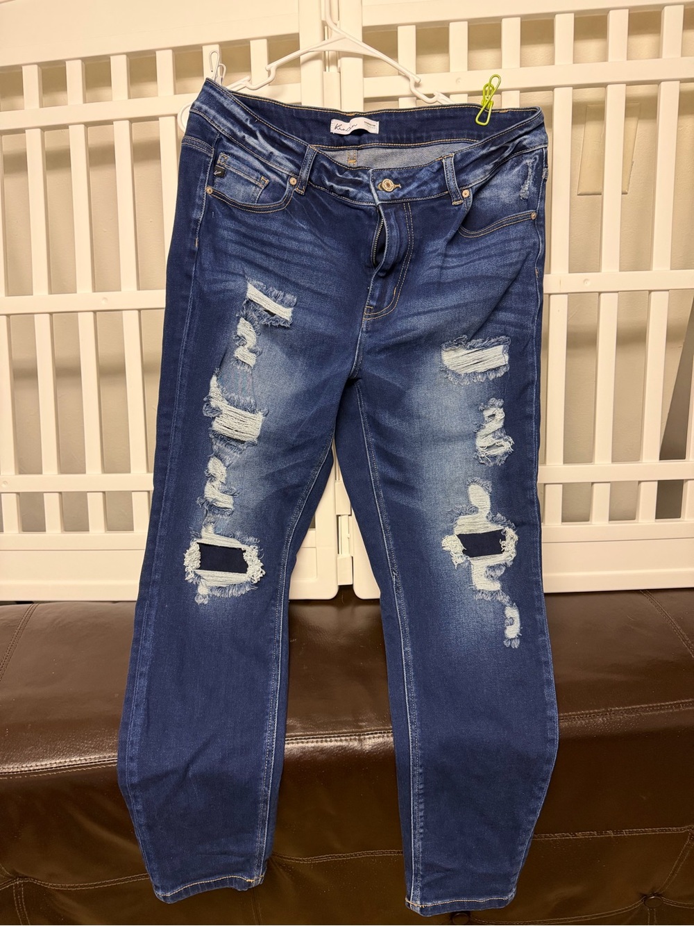 KanCan Dark Blue Distressed Skinny Jeans